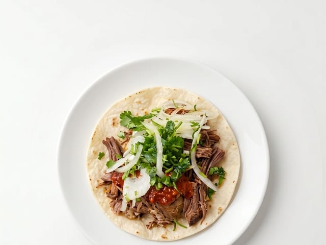 Taco de Birria de Chivo.
